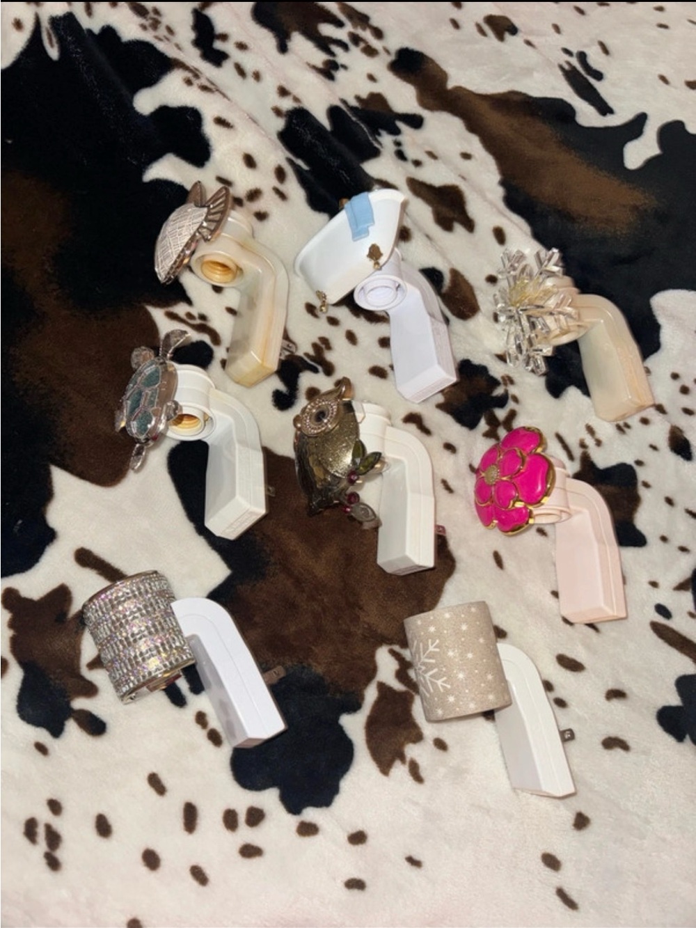 Bath & Body Works Pink, Gold & White Decorative Rings Collection
